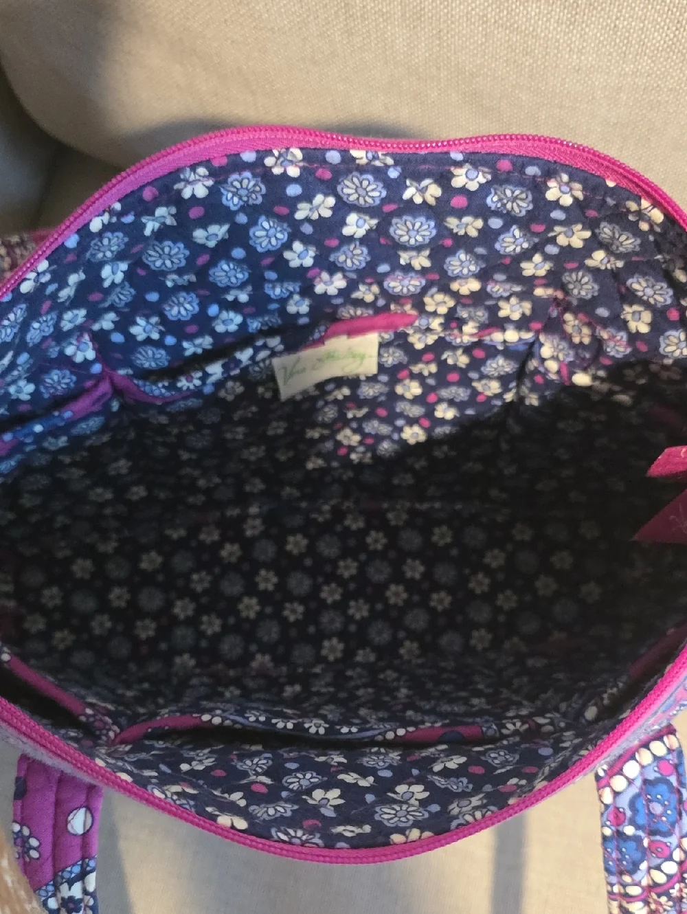 Vera Bradley Pink Paisley Quilted Tote